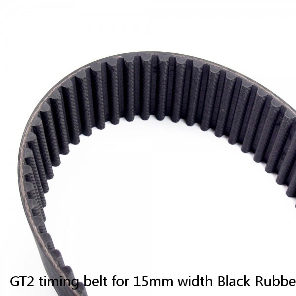 GT2 timing belt for 15mm width Black Rubber of 3D printer