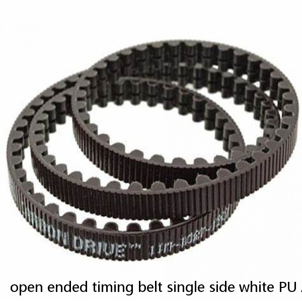 open ended timing belt single side white PU AT5 timing belt